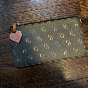 Y2K Dooney & Bourke Signature Rainbow Wristlet